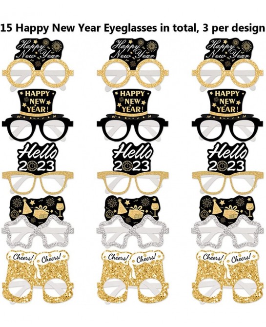 15PCS Happy New Year Eyeglasses for New Years Eve Party Supplies 2023 Party Favors Photo Booth Props $16.32 Kids' Party Favor...