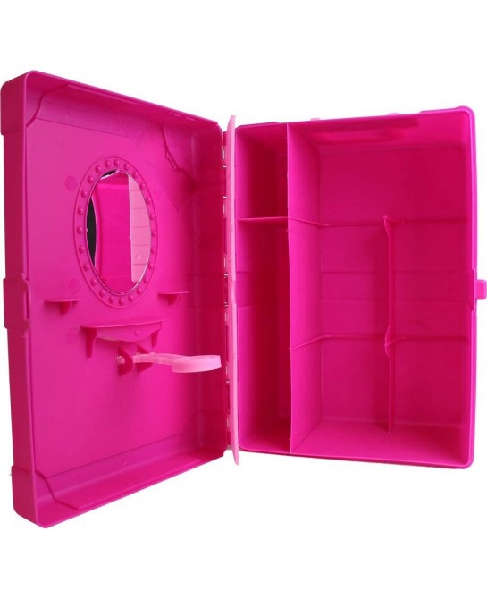 Barbie 8-Doll Multi-Compartment Storage Case with New and Improved Latch $35.47 Doll Accessories