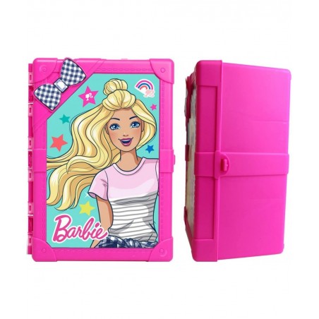 Barbie 8-Doll Multi-Compartment Storage Case with New and Improved Latch $35.47 Doll Accessories