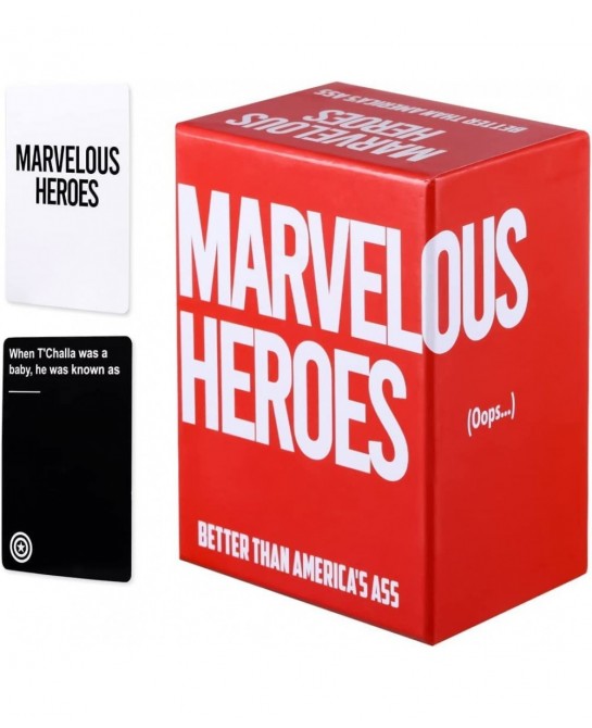 Marvelous Heroes Card Game Character Marvel Super Heroes Board Games Perfect for Friends Gathering Party Celebration for Adul...