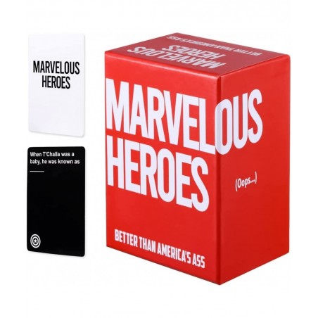 Marvelous Heroes Card Game Character Marvel Super Heroes Board Games Perfect for Friends Gathering Party Celebration for Adul...