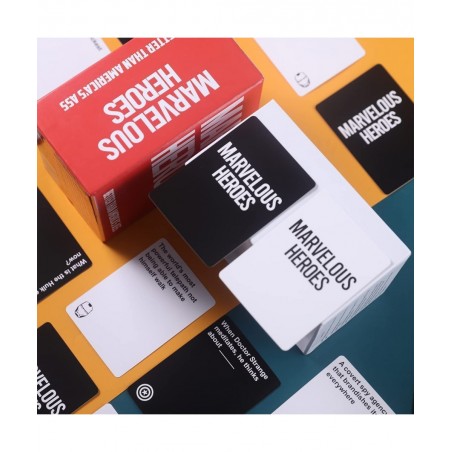 Marvelous Heroes Card Game Character Marvel Super Heroes Board Games Perfect for Friends Gathering Party Celebration for Adul...
