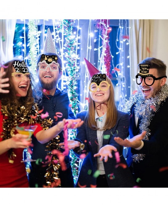 15PCS Happy New Year Eyeglasses for New Years Eve Party Supplies 2023 Party Favors Photo Booth Props $16.32 Kids' Party Favor...