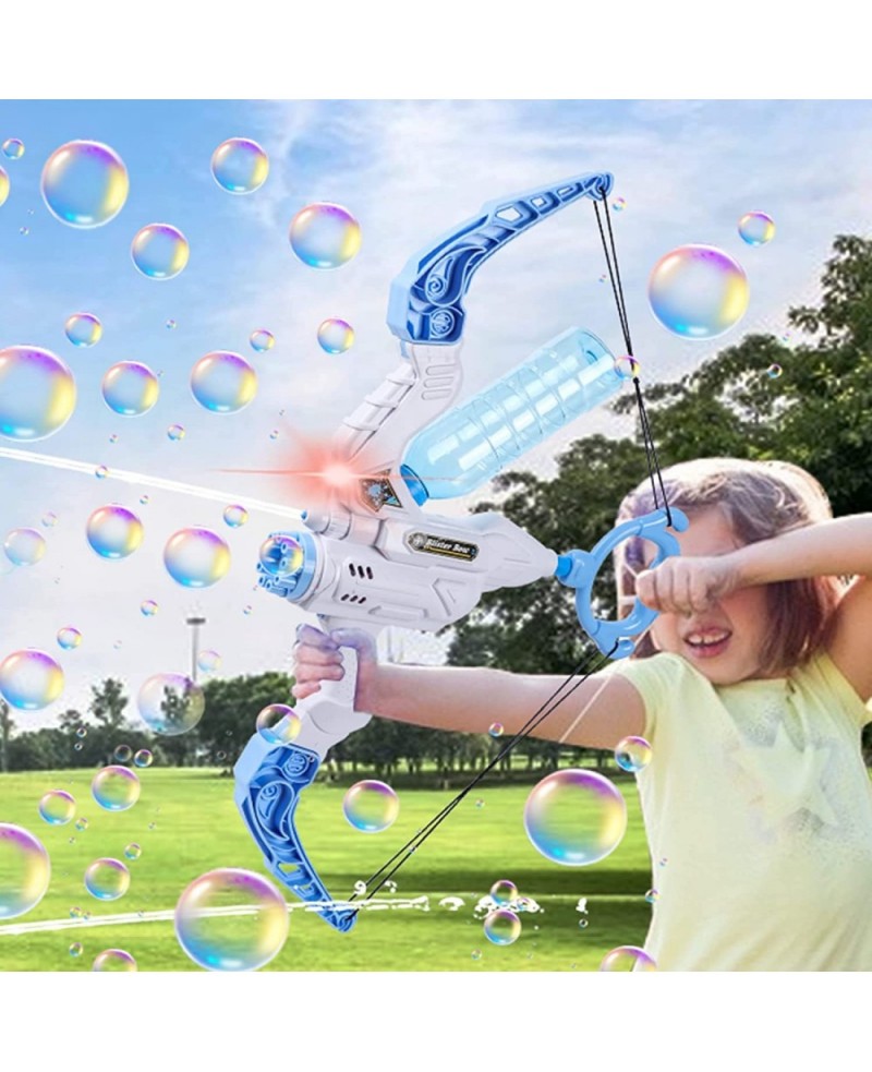 2022 Upgraded 2 in 1 Kids Bow and Arrow Bubble Machine Shooting Water Gun Fun Bubbles Blowing Toys Birthday Party for Boys an...