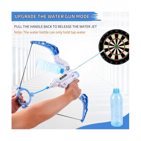 2022 Upgraded 2 in 1 Kids Bow and Arrow Bubble Machine Shooting Water Gun Fun Bubbles Blowing Toys Birthday Party for Boys an...