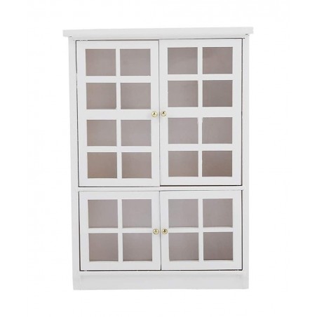 Dollhouse Accessories 1:12 Scale Miniatures Dollhouse Furniture for DIY Dollhouse Living Room Mini Toy Wood Bookcase Cupboard...