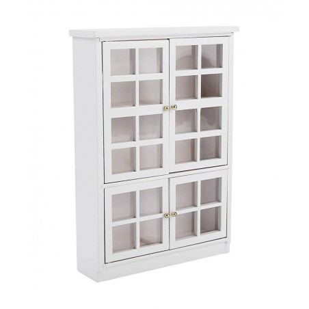 Dollhouse Accessories 1:12 Scale Miniatures Dollhouse Furniture for DIY Dollhouse Living Room Mini Toy Wood Bookcase Cupboard...