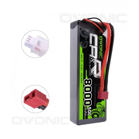 2S Lipo Battery 50C 8000mAh 7.4V Lipo Battery with Dean-Style T Connector for RC Car Truck Boat Vehicles $80.71 Hobby Remote ...