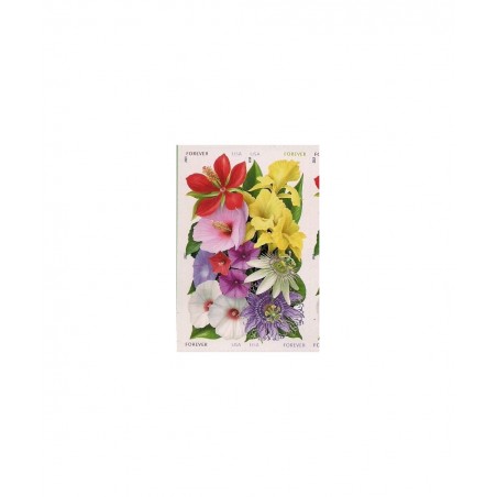 Forever Flowers Stamps - Sheet of 16 La Florida postage stamps $47.48 Collectibles Display & Storage