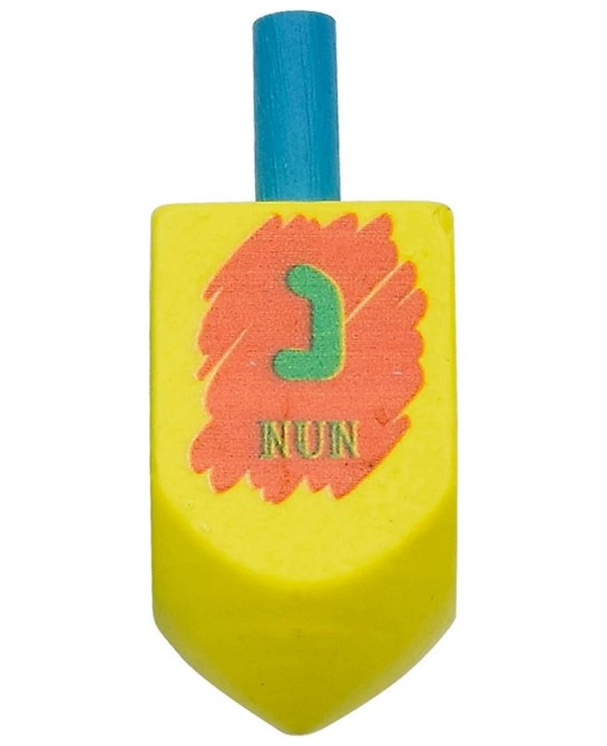 Hanukkah Dreidels - Multi Colored Painted Wood Dreidel - 4 Pack Medium $15.09 Novelty Spinning Tops