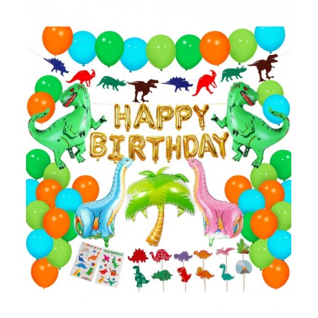Dinosaur Party Supplies - 90 pcs for Birthday Decorations Dino Party Decorations for kids dinosaur party favors Dinosaur part...