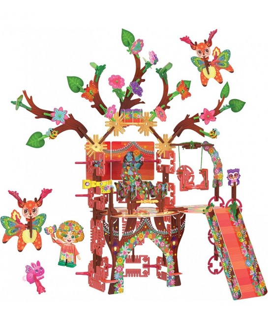 Fairy Treehouse | Build-Your-Own Magical Forest Play Set Kids 3D Puzzle Toy - STEM Girl Toys Ages 6-7 and Up $52.11 Toy Build...