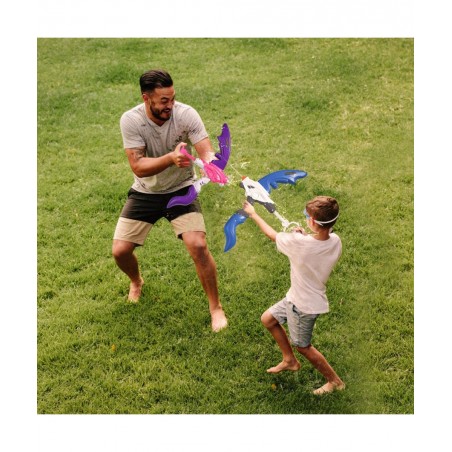 Kids Squirt Water Gun Bow Toy with Swimming Goggle Super Soaker Blaster Games Summer Outdoor Yard Activity with Capacity 800C...