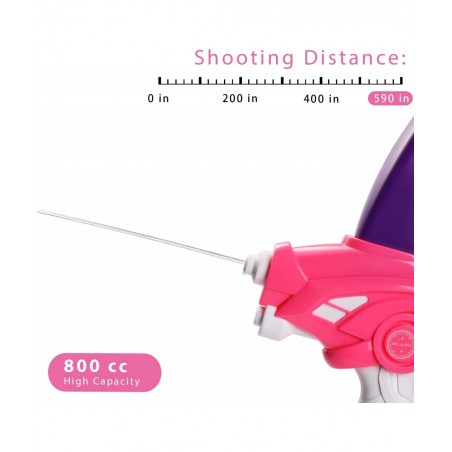 Kids Squirt Water Gun Bow Toy with Swimming Goggle Super Soaker Blaster Games Summer Outdoor Yard Activity with Capacity 800C...