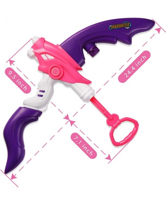 Kids Squirt Water Gun Bow Toy with Swimming Goggle Super Soaker Blaster Games Summer Outdoor Yard Activity with Capacity 800C...