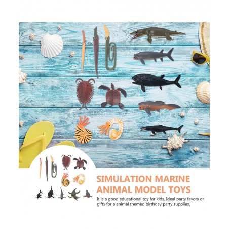 12pcs Cambrian Sea Creature Animal Figurines Plastic Ancient Marine Animal Toy Figures Prehistoric Educational Learning Toys ...