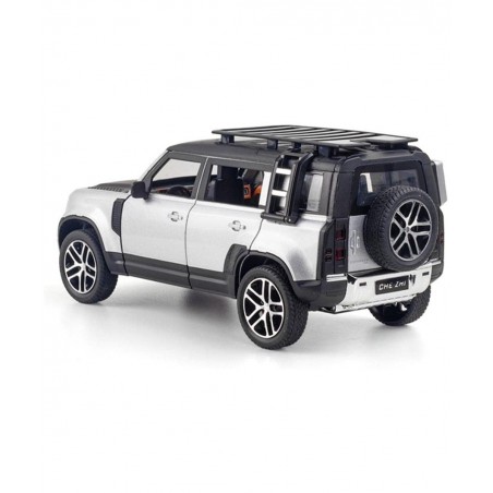 Grey 1/24 Diecast Pull Back Model Car Toy Collection Sound Light for Land Rover New Defender 110 $77.93 Kids' Play Cars & Rac...
