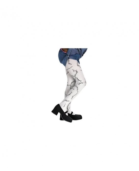 Disney Jack Skellington Nightmare Before Christmas Boys' Costume Black Medium (7-8) & Stitched Child Tights Black and White O...