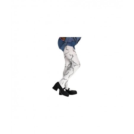 Disney Jack Skellington Nightmare Before Christmas Boys' Costume Black Medium (7-8) & Stitched Child Tights Black and White O...