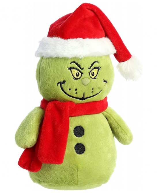 Dr Seuss - 8" Grinch Snowman Green $24.84 Plush Figure Toys