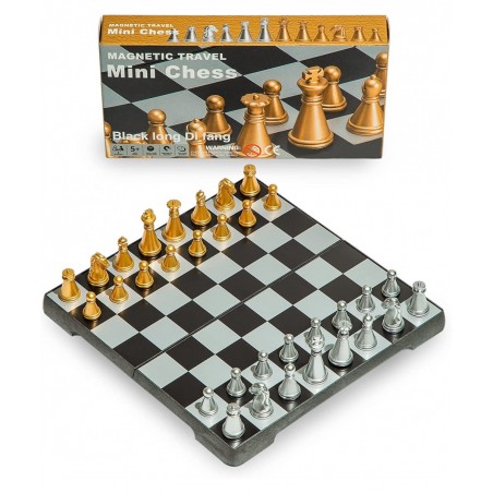 Travel Magnetic Chess Mini Set (6.3 inches)-Compact Foldable Educational Board Game $23.93 Travel Games