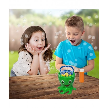 Octopus Bubble Machine for Kids Includes 1 Bubbles Blowing Toy with Carry Handle and 1 Bottle of Solution Fun Summer Outdoor ...