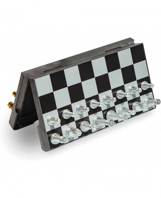 Travel Magnetic Chess Mini Set (6.3 inches)-Compact Foldable Educational Board Game $23.93 Travel Games