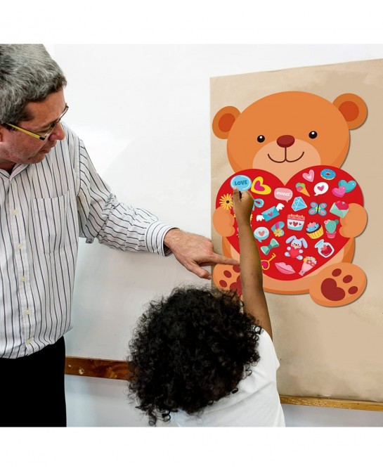 Valentine's Day Craft Kits 1.8FT DIY Love Bear Owl Dinosaur Monster Craft Kit for Kids Valentine Crafts Wall Hanging Decorati...