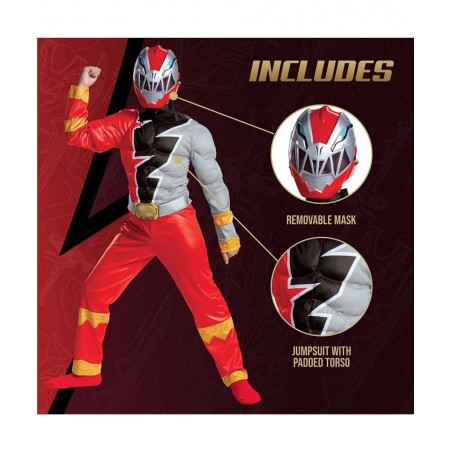 Kids Power Rangers Dino Fury Red Ranger Costume $42.76 Kids' Costumes