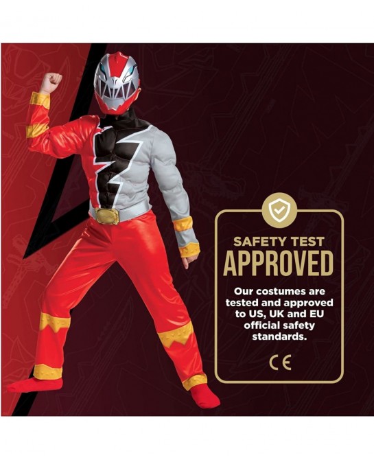 Kids Power Rangers Dino Fury Red Ranger Costume $42.76 Kids' Costumes