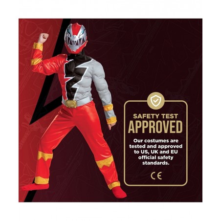 Kids Power Rangers Dino Fury Red Ranger Costume $42.76 Kids' Costumes
