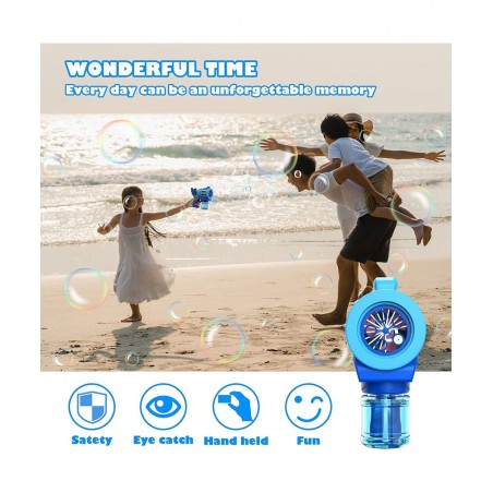 Bubble Machine Gun Auto Bubble Maker Solution for Toddlers Kids Portable Bubble Blower Gift Toys for 3 4 5 6 7 Year Old Boys ...