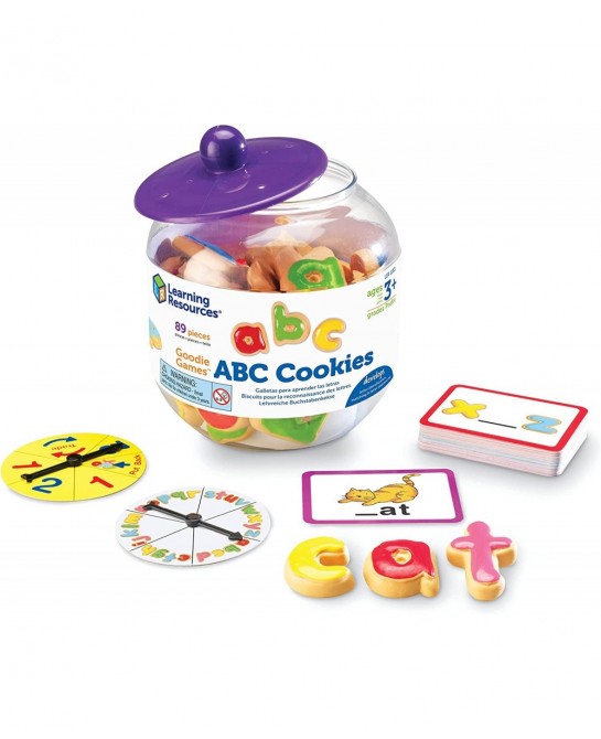 Goodie Games ABC Cookies - 4 Games in 1 Ages 3+ Toddler Learning Toys ABC Games for Toddlers Preschool Games Alphabet Learnin...