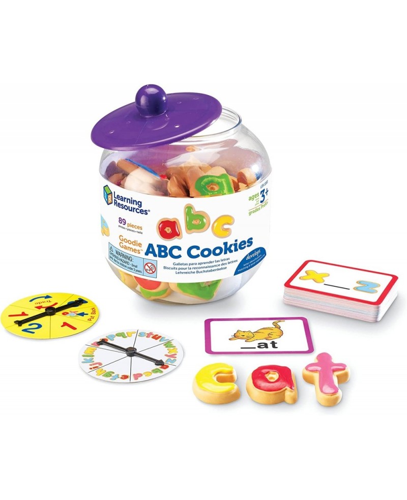 Goodie Games ABC Cookies - 4 Games in 1 Ages 3+ Toddler Learning Toys ABC Games for Toddlers Preschool Games Alphabet Learnin...