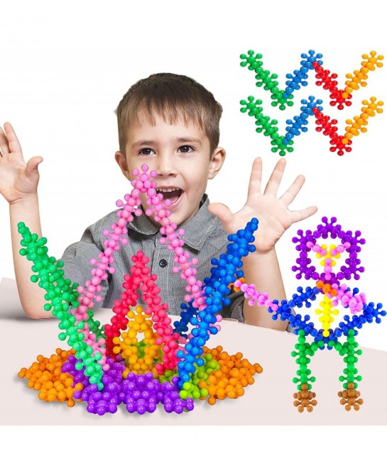 400 Pieces Building Blocks Kids STEM Toys Connect Block Kids Educational Building InterlockingToys Plastic for Preschool Kids...
