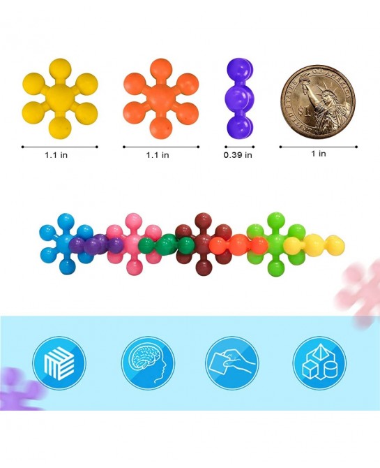 400 Pieces Building Blocks Kids STEM Toys Connect Block Kids Educational Building InterlockingToys Plastic for Preschool Kids...