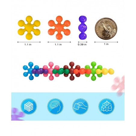 400 Pieces Building Blocks Kids STEM Toys Connect Block Kids Educational Building InterlockingToys Plastic for Preschool Kids...