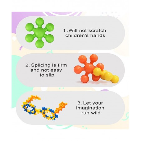 400 Pieces Building Blocks Kids STEM Toys Connect Block Kids Educational Building InterlockingToys Plastic for Preschool Kids...