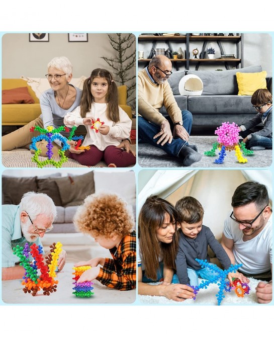 400 Pieces Building Blocks Kids STEM Toys Connect Block Kids Educational Building InterlockingToys Plastic for Preschool Kids...