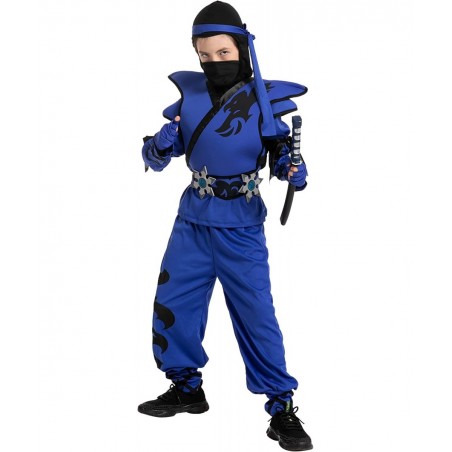 Kids Birdy Blue Ninja Costume with Accessories for Boys Halloween Costume Themed Parties $35.46 Kids' Costumes