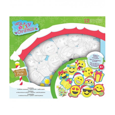 Very Merry Christmas Emoji Ornament Kit $18.80 Kids' Drawing & Writing Boards