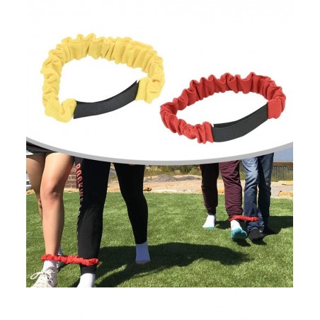 4 Players Outdoor Lawn Games Potato Sack Race Bags Egg and Spoon Race Games Legged Relay Race Bands Elastic Tie Rope for All ...