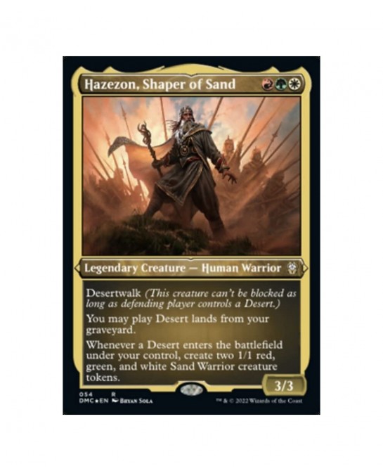Magic: the Gathering - Hazezon Shaper of Sand (054) - Etched - Foil - Dominaria United Commander $12.20 Trading Cards & Acces...