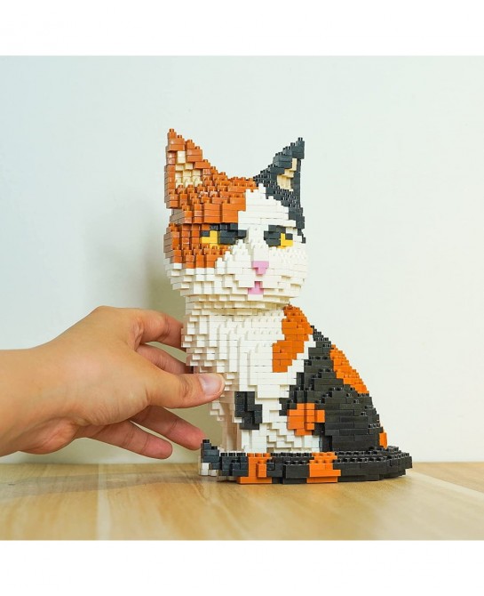 3D Mini Building Blocks Animal Set DIY Calico Cat Micro Building Toy Bricks Prizes Birthday Gifts for 14+ Ages Kids $50.16 To...