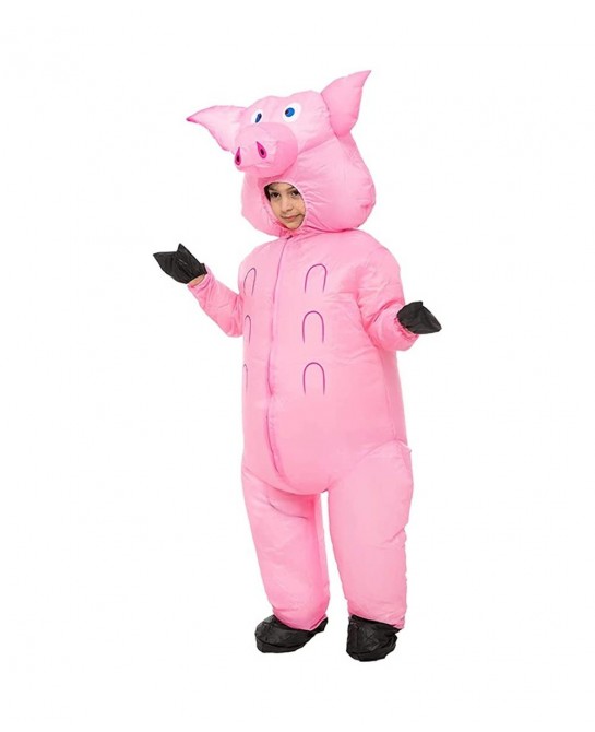 Child's Costume Inflatable Pig Costume Boys Girls Full Body Halloween Costume for Kids Small $63.05 Kids' Costumes