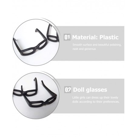 60pcs Doll Glasses Miniature Doll Eyeglasses Mini Doll Costume Accessories for Dollhouse Crafts $15.89 Dollhouse Accessories