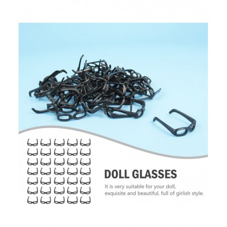 60pcs Doll Glasses Miniature Doll Eyeglasses Mini Doll Costume Accessories for Dollhouse Crafts $15.89 Dollhouse Accessories