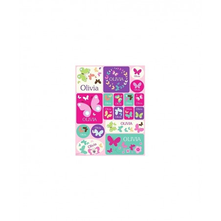 Personalized Stickers for Kids Butterflies - I See Me! $14.00 Kids' Stickers
