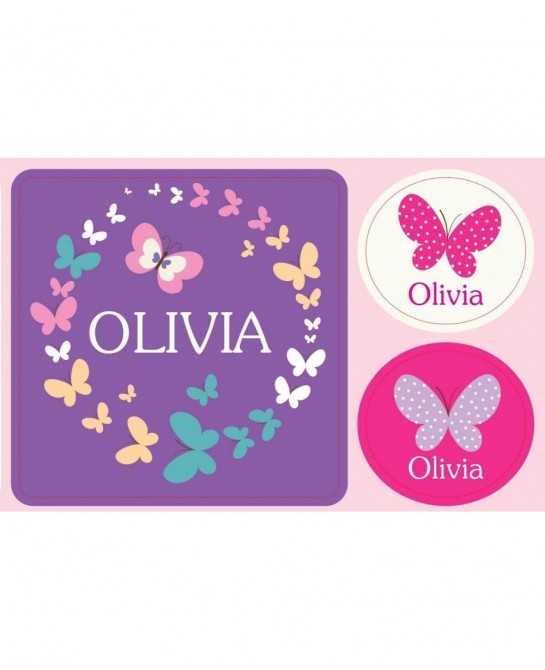 Personalized Stickers for Kids Butterflies - I See Me! $14.00 Kids' Stickers