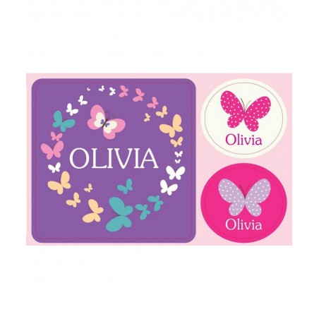 Personalized Stickers for Kids Butterflies - I See Me! $14.00 Kids' Stickers